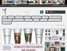Tablet Screenshot of gobelets-personnalises.fr
